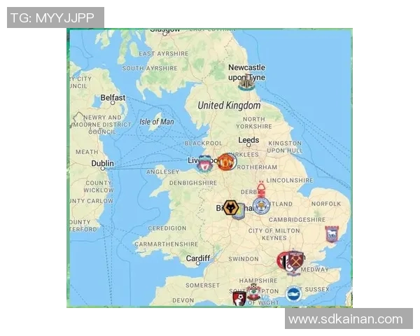 英超球队主场地图 看看各队的主场分布